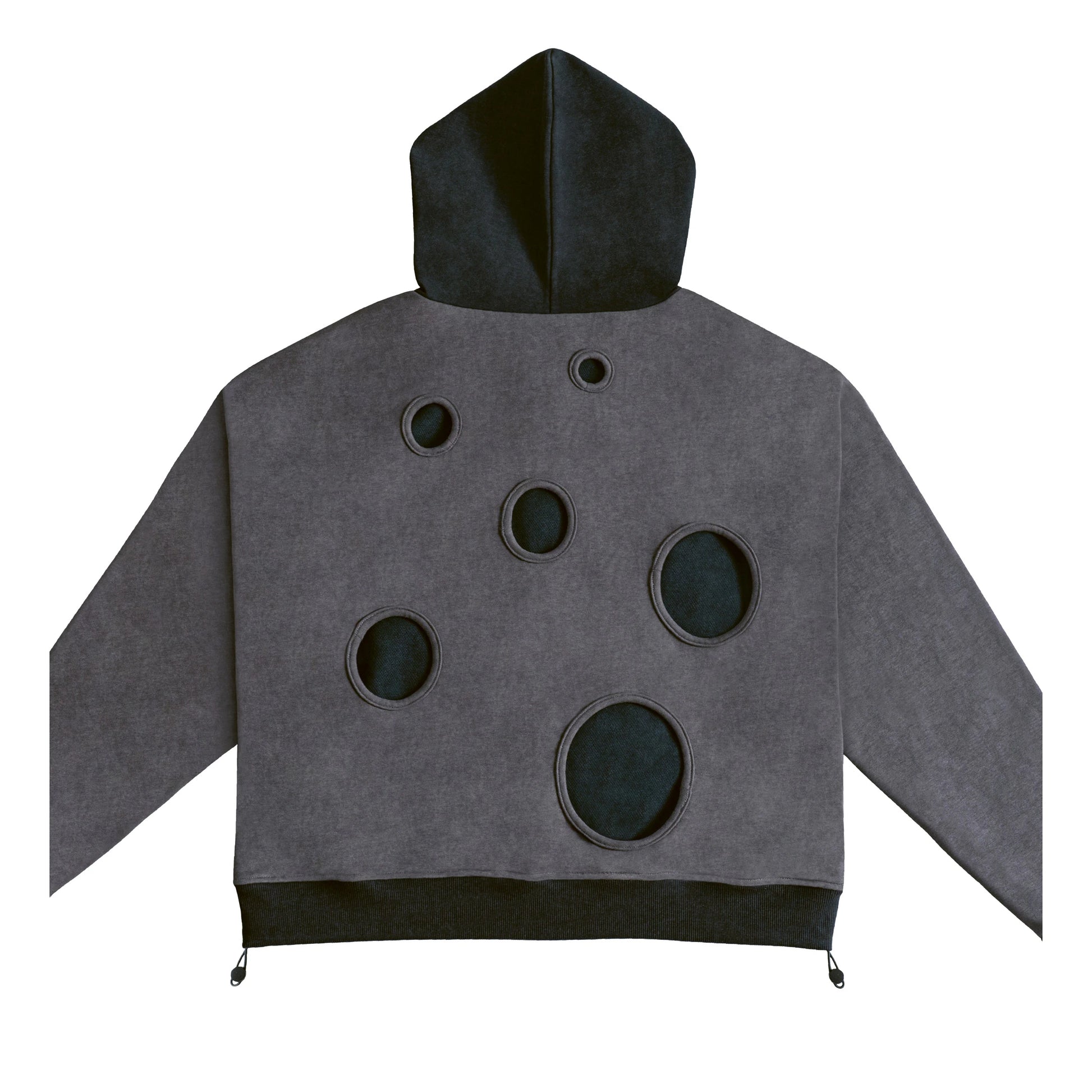 'Echo' Zip-Up Hoodie Smoke