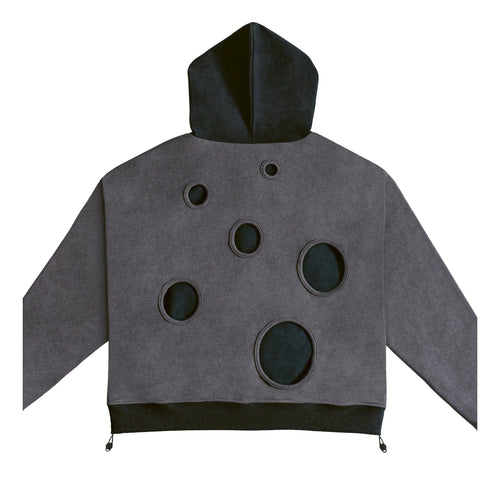 'Echo' Zip-Up Hoodie Smoke