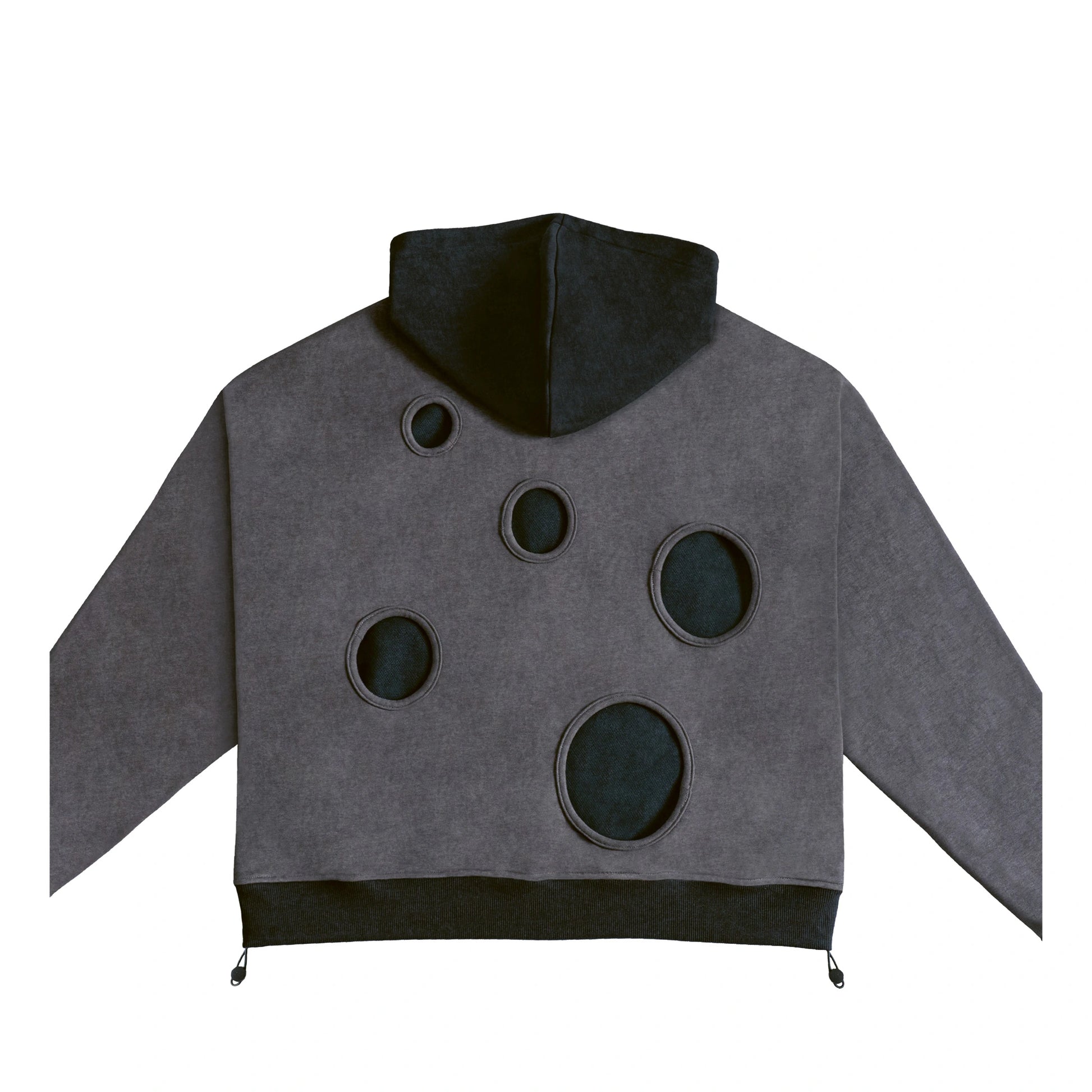 'Echo' Zip-Up Hoodie Smoke